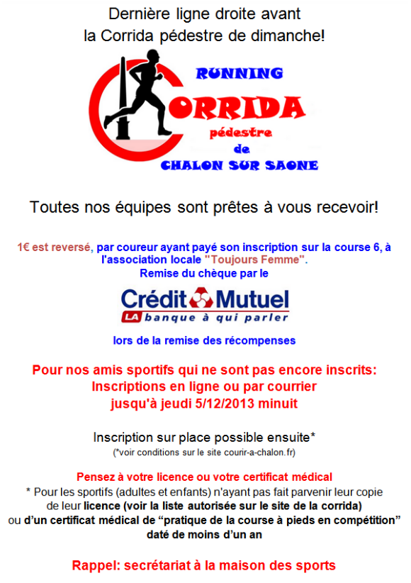 Corrida Chalon 2013