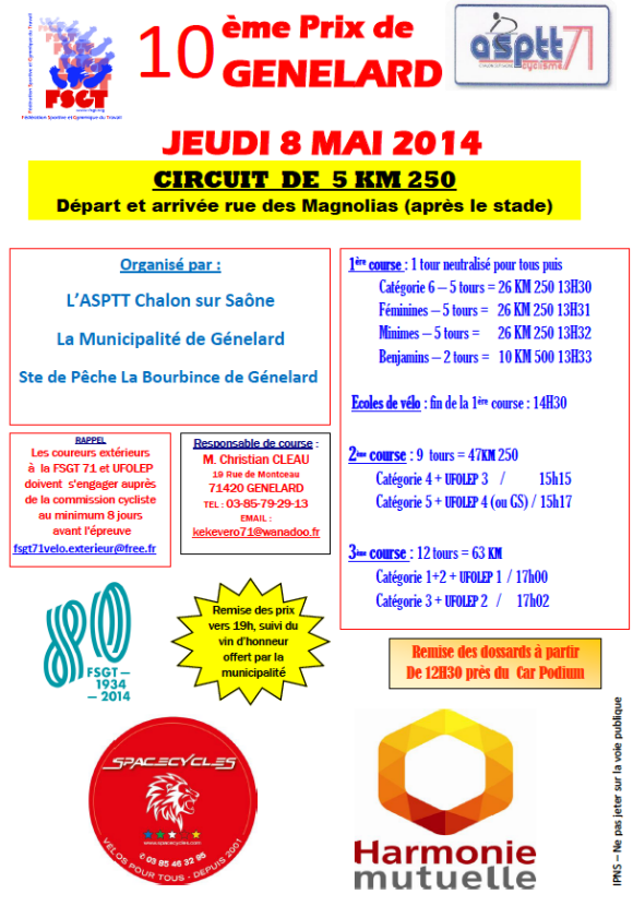 Prix de Genelard 2014