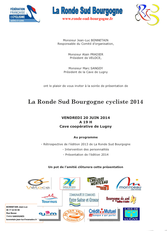 Presentation Ronde Sud Bourgogne