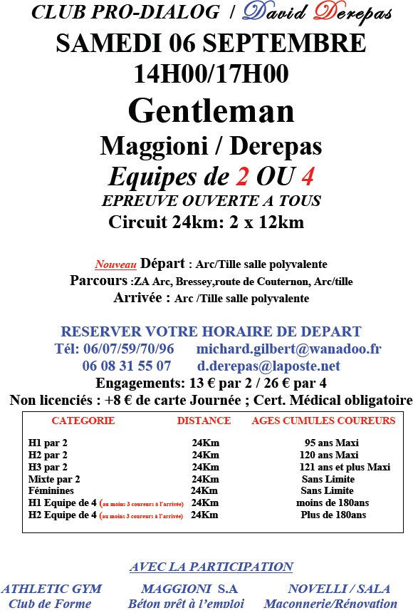 Gentlemen Arc sur Tille 2014