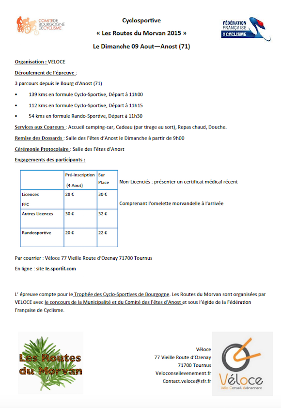 Les Routes du Morvan 2015