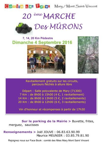 Mary 20ème Marche de Mûrons 2016